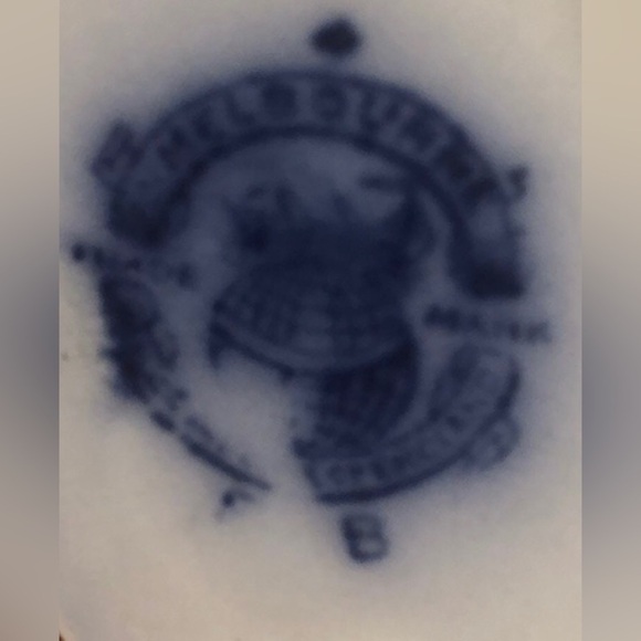 Melbourne (Flow Flow Blue/ Luncheon Plate/ by GRINDLEY - Picture 4 of 4